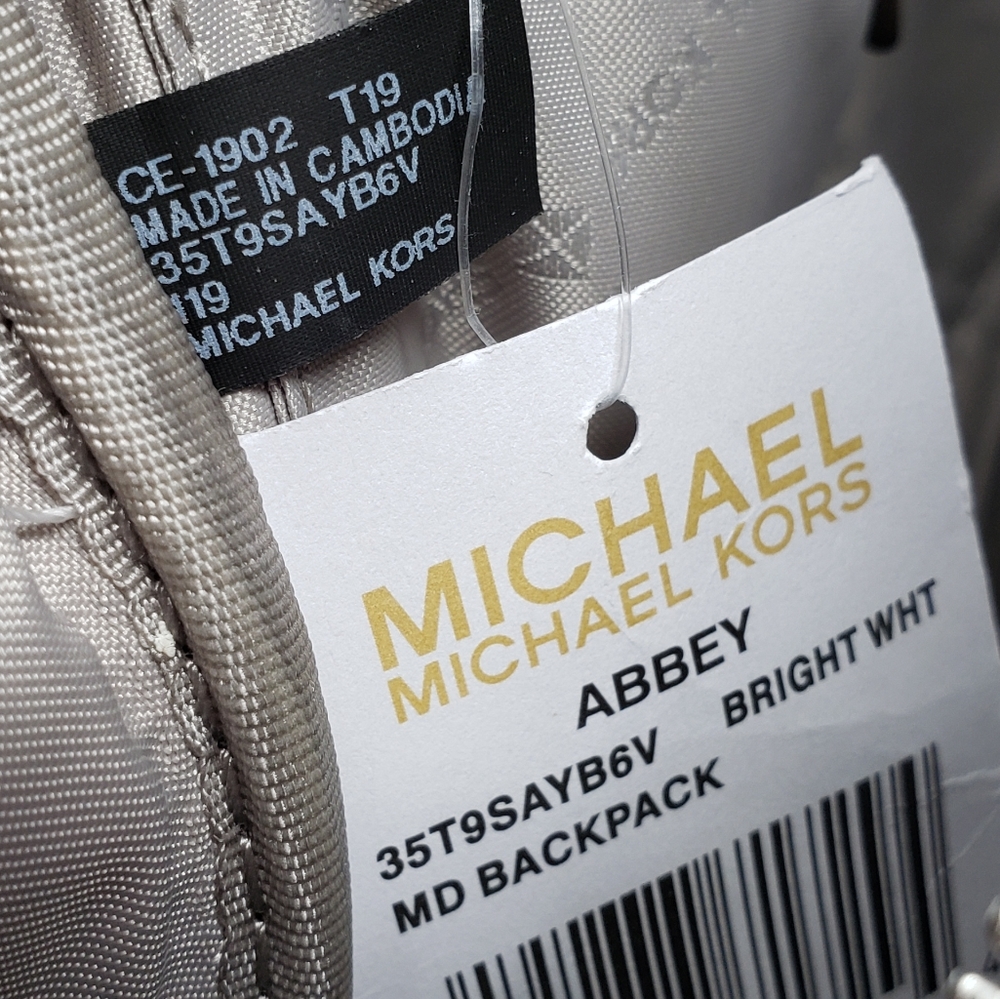 Michael Kors Abbey MDBackpack White - Picture 3 of 4